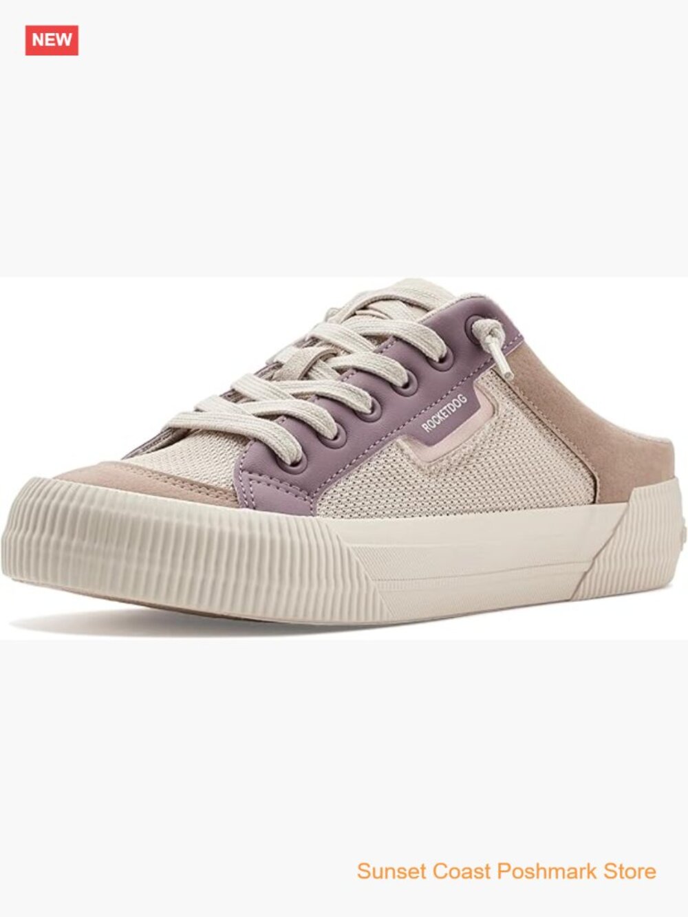 Plush Foam Casual Mule with Lace-Up Closure